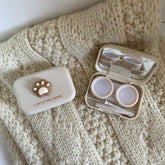 Estuche para lentes de contacto de color Milktea